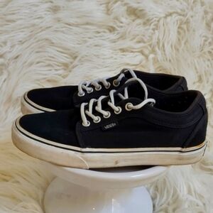 Vans Chukka Low Black White Skate Shoes 7